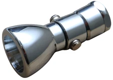 Lincoln Products Shower Head With Push Button Flow Control 2.0GPM Chrome Polish