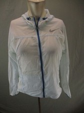 NIKE DRI-FIT Size S Womens 100 Nylon Full Zip Transparent Athletic Jacket 912