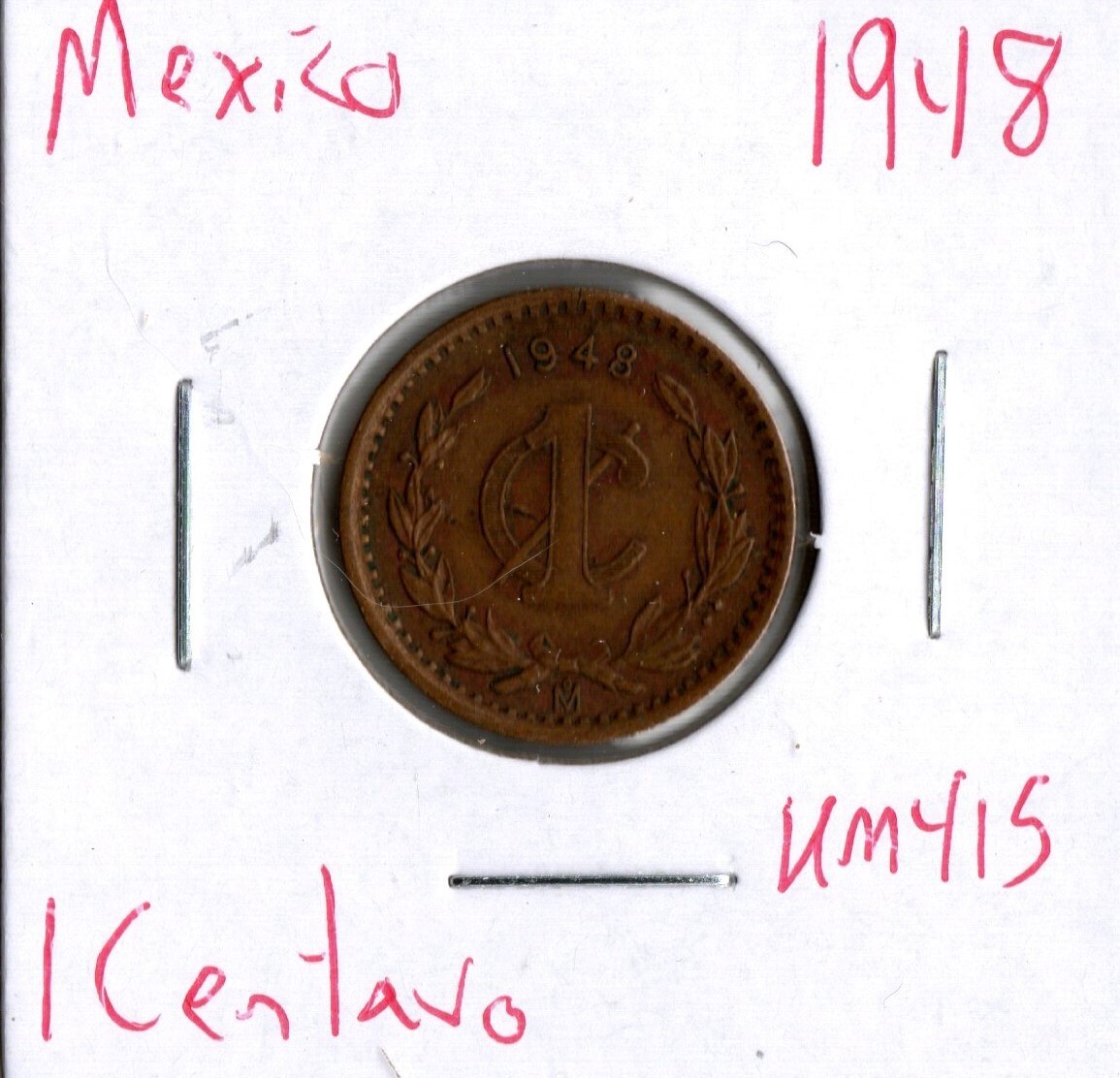 Coin Mexico 1 Centavo 1948 KM415 | eBay