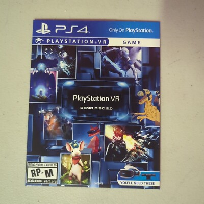 PlayStation VR Demo Disc 2.0 PSVR Sony Virtual Reality (NEW, SEALED)