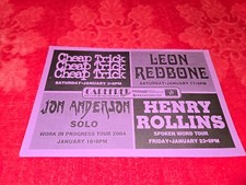 VINTAGE ADVERTISING FLYER FOR CHEAP TRICK JON ANDERSON RED BONE 2004 CAREFREE TH