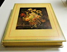 Vintage Old Photo / Picture Album / Scrapbook Wooden / Wood Hinged Storage Box