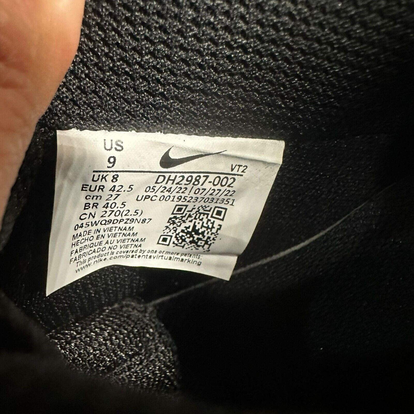 ⭐Nike Court Vision Lo Next Nature Sz 10.5 Women's Shoes Sneaker Black DH2987-002 thumbnail 10