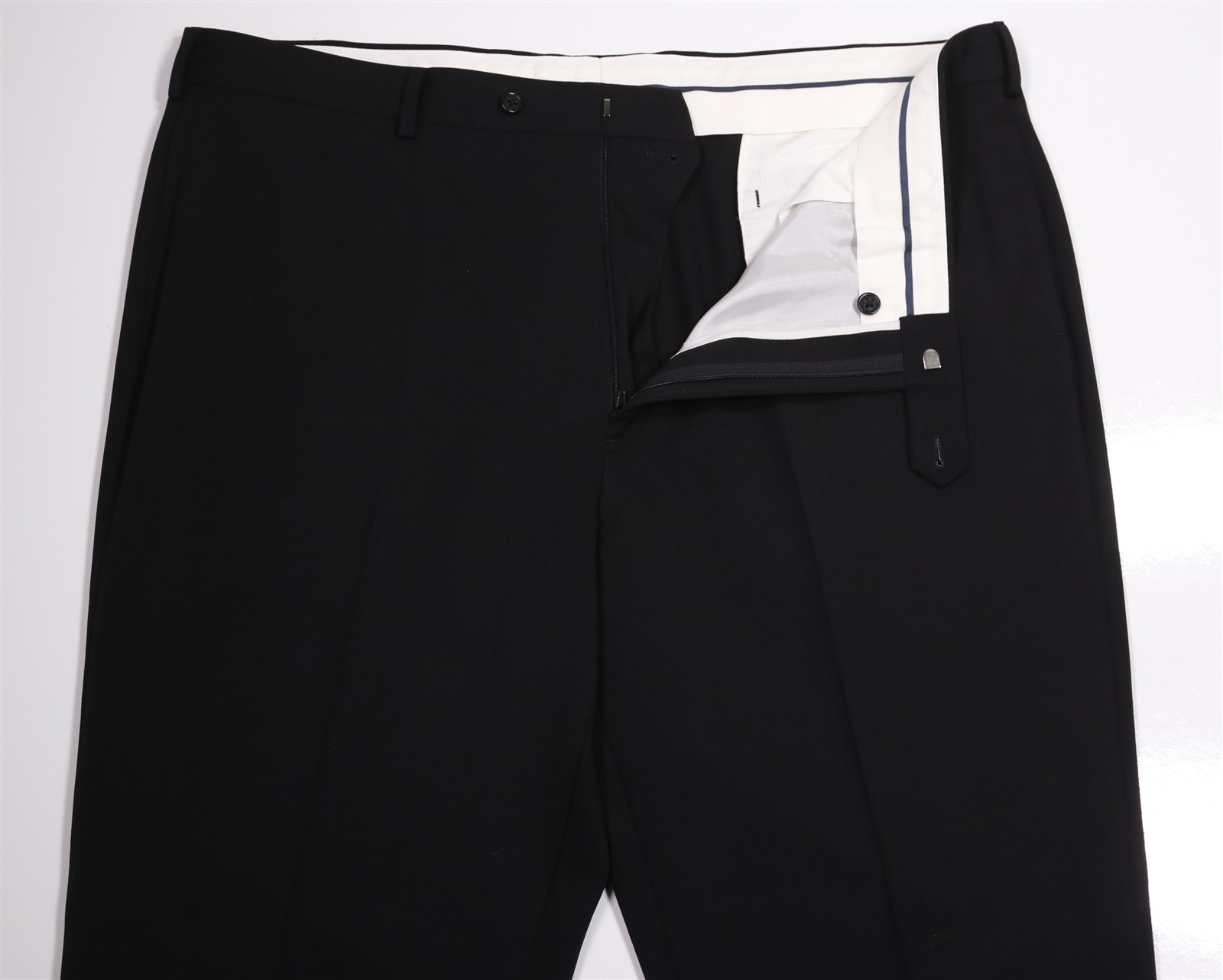 Brooks Brothers Madison Solid Black Flat Front Wo… - image 5