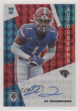 2020 Panini Mosaic Rookie Choice Fusion Red Prizm CJ Henderson #RA46 Auto 5w7