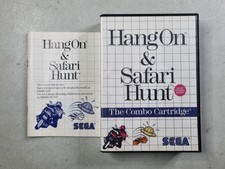Hang On & Safari Hunt: The Combo Cartridge (Sega Master System, 1986) CIB Tested