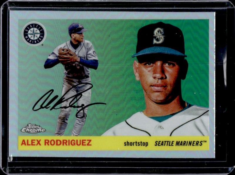 2025 Topps Chrome Platinum Alex Rodriguez Refractor #401 Mariners