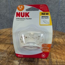 Nuk Orthodontic Pacifier 0-6m POLKA DOT THEME NEW SEALED SILICONE