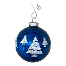 Made In The USA Shiny Brite Style Stencil Glass Ornament
