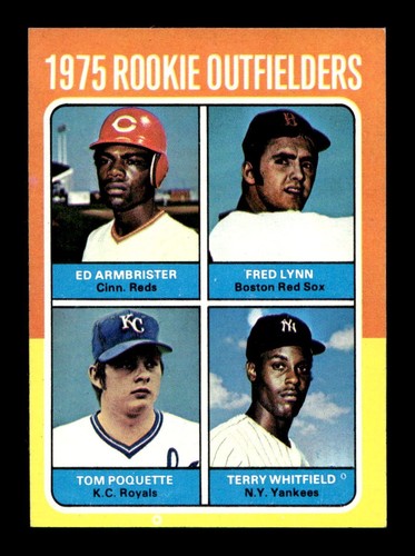 1975 Topps #622 Rookie Outfielders Fred Lynn EX-MT+ *m7