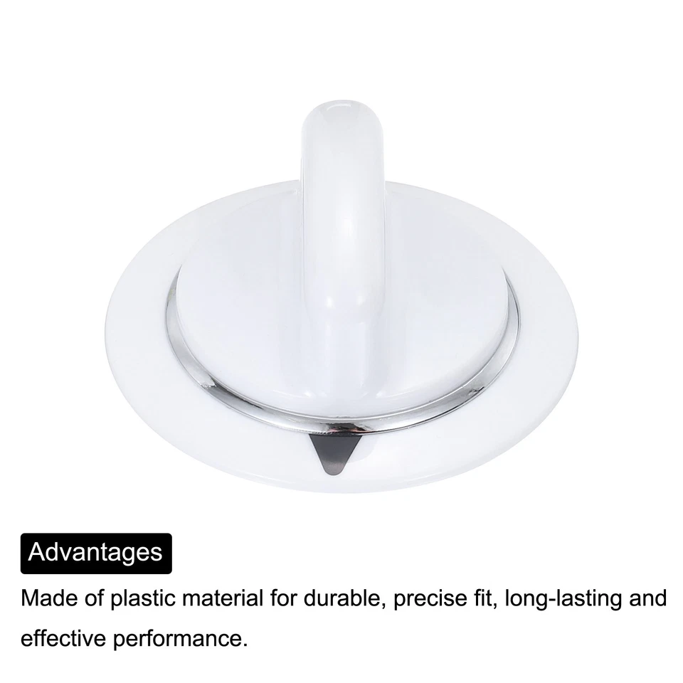 WE01X20374 Perilla Temporizador Secadora, Perilla Secadora Blanca Reemplaza WE1M589, PS8769912, 2 piezas Foto 4 de 4