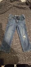 Wrangler Boys Straight Blue Distressed Jeans Cotton Denim Medium Wash