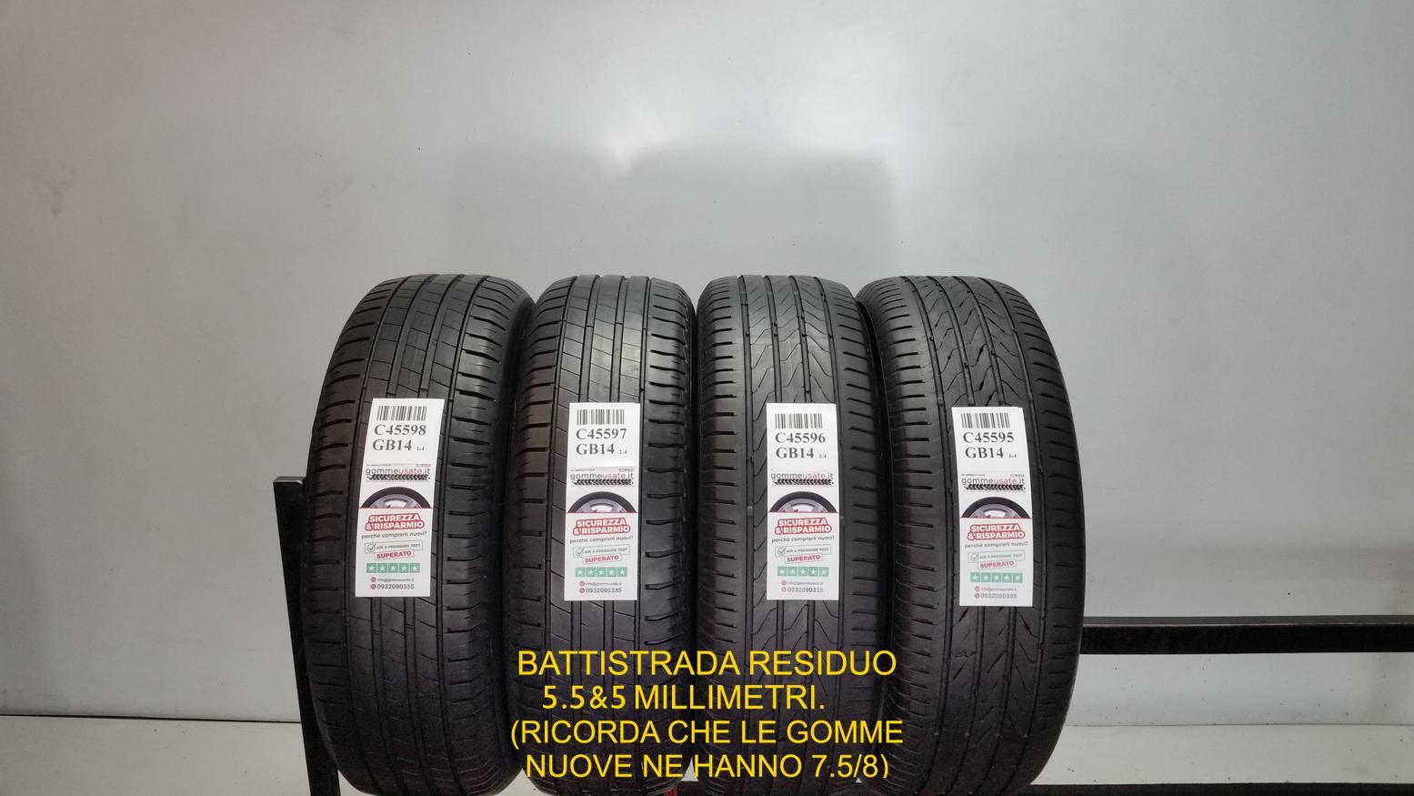 GOMME USATE   195/65R15 91H CONTINENTAL E BFGOODRICH PNEUMATICI USATI C45598