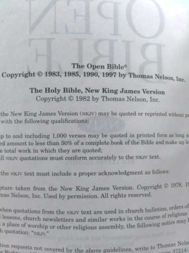 The Open Bible: New King James Version, Black, Bonded Leather, Red Letter... - Picture 4 of 5