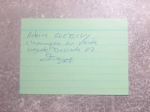 KK m.Orig.AG Antoine Goetschy FRA Kanu 1.WM 87 - K1 Einzel Wildwasser Rarität!
