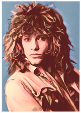 JON BON JOVI * Fun Novelty * MUSIC * Illustrated Art Card * ATC ACEO