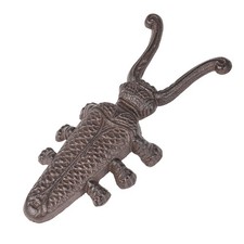Sungmor Cast Iron Beetle Boot Jack Statue, Vintage Shoe Remover for Garden Boots