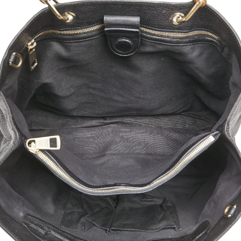 Borsa a mano Gucci bambù tracolla 2WAY 323658 pelle nera usata