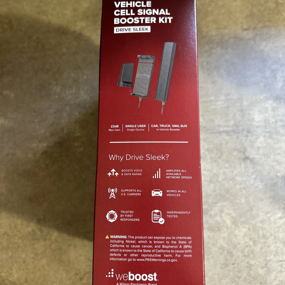 weBoost Drive Sleek 4G LTE Car SUV Mobil Cell Phone Signal Booster 470135 * NEW - Image 2 of 4
