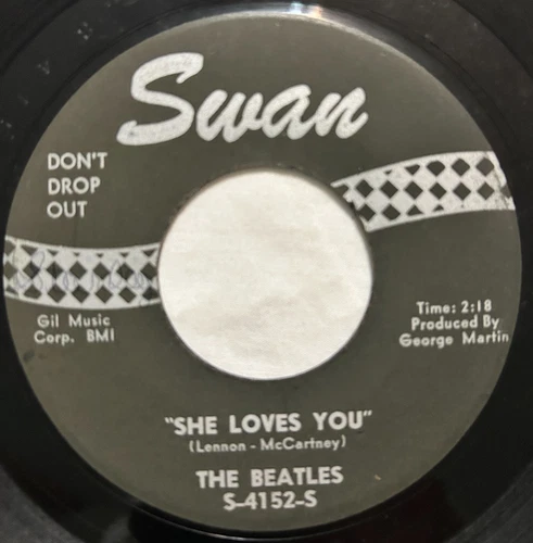 The Beatles - She Loves You / I'll Get You - Original Swan 45 rpm 7" Record VG