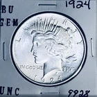 1924 P BU GEM PEACE SILVER DOLLAR UNC MS+++ U.S. MINT RARE COIN 9928