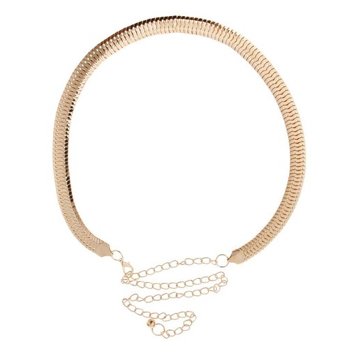 Cintura Vintage In Metallo Con Cintura In Vita Cintura Larga Da Donna In Pelle - Foto 7 di 7
