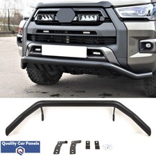 Front Bumper City Spoiler Nudge Bull Bar Black Fits Toyota Hilux 2020-