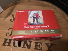 Canon 1432C007 4 x 6 inch Plus Glossy II Photo Paper - 400 Sheets - NEW