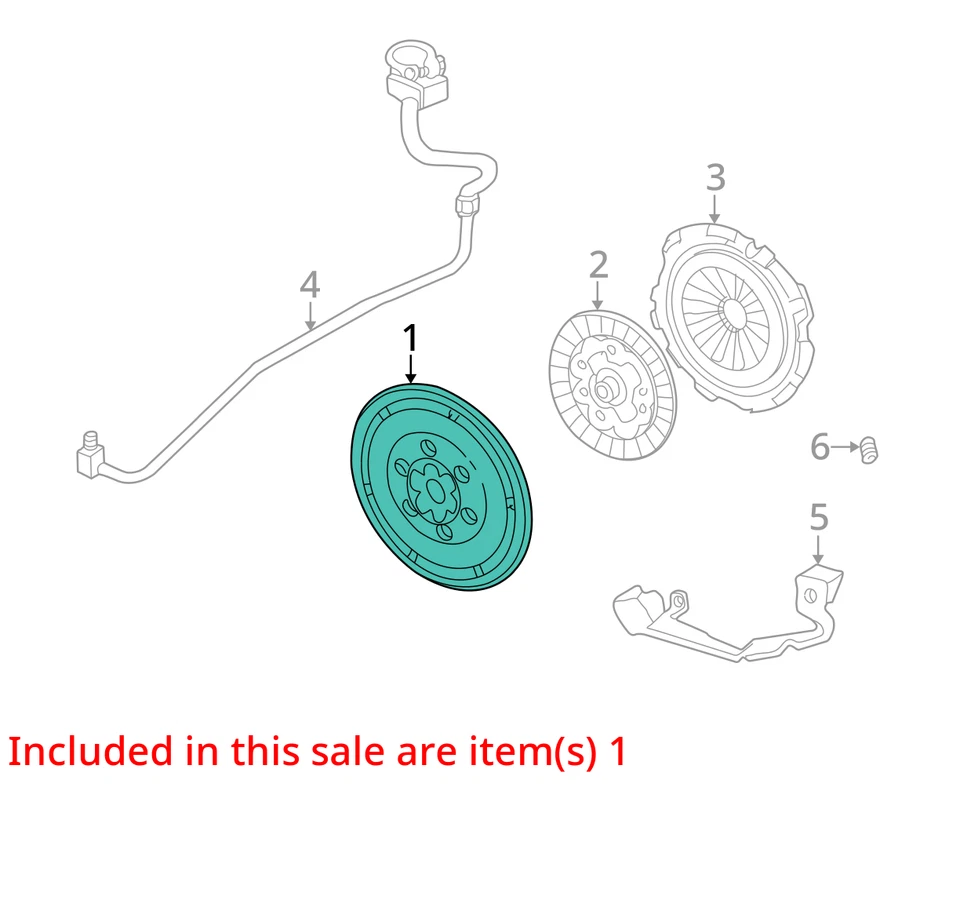 1988-2002 OLDSMOBILE PONTIAC GRAND AM CUTLASS CALAIS FLYWHEEL ASM 22533244 NEW - Image 2 of 3