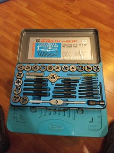 40 Piece Tap and Die Set Metric Fine Carbon Steel