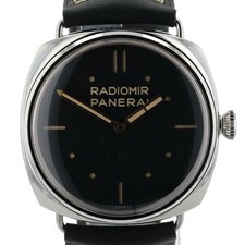 Panerai Radiomir Black Dial Stainless Steel 47mm Manual Wind Mens Watch PAM00425 2