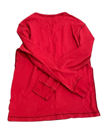 Aeropostale Men’s Red Thermal Style Shirt L | Long Sleeve Cotton Y2K Aero Tee - Picture 6 of 10