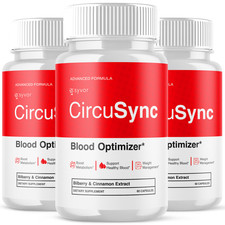  3 Pack CircuSync Advanced Blood Support Formula Supplement Circu Sync 180 Caps