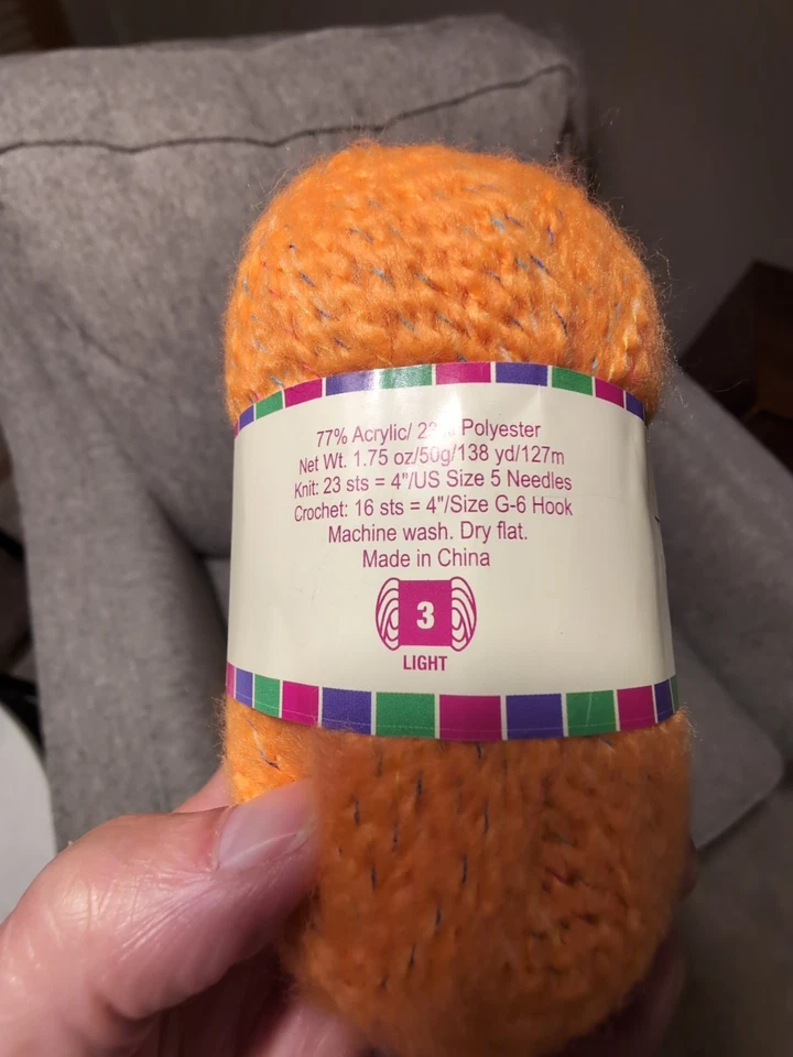 Lote de 12 Herrschners Oso de Peluche Brillos Hilo Tango-rina Mezcla Acrílica Foto 4 de 4