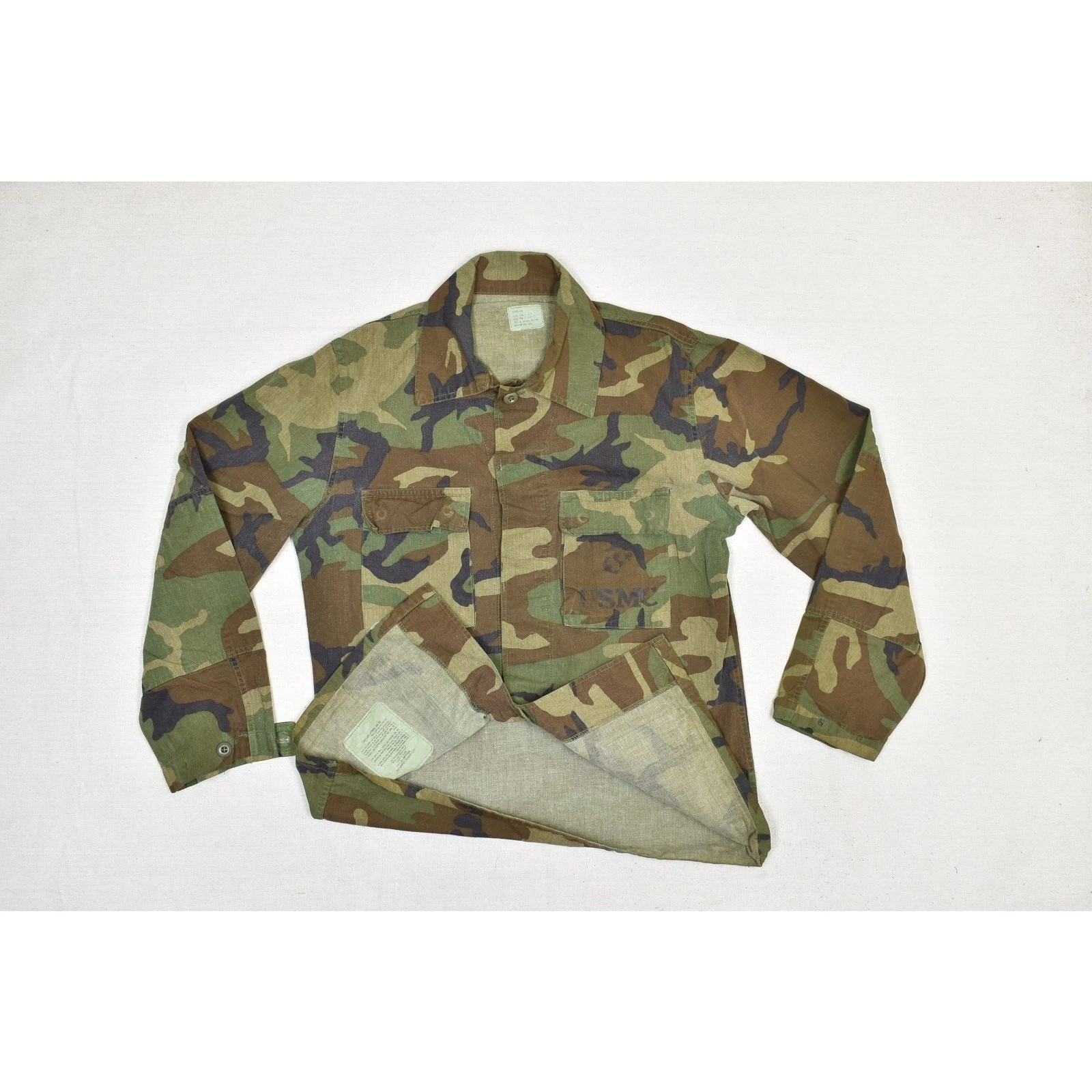 Vintage USMC Woodland Camo Combat Jacket Men's Size M-Regular - product detail image 3