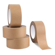 4 Rolls 2in x 55yd Brown Kraft Packing Tape