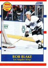 ROB BLAKE NHL ROOKIE CARD 1990-91 SCORE #421. rookie card picture