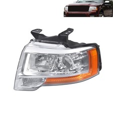Expedition 2015-2017 Left Headlamp Assembly Projector Chrome Housing FL1Z13008F