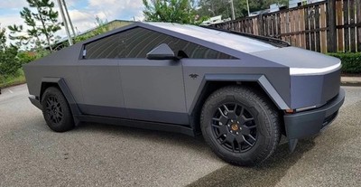 For Cybertruck PreCut Paint Protection Vinyl Wrap Color Change-Matte Magic Blue
