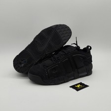 Nike Air More Uptempo Low Triple Black for Sale | Authenticity