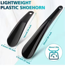 16/20CM Portable Mini Professional Shoe Horn Durable Plastic Spoon Shaped Childr