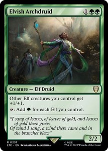 Elvish Archdruid #237 Commander: The Lord of the Rings: Tales of Middle-earth Rare