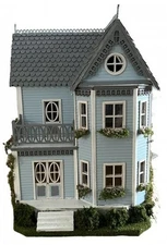 QUARTER  INCH SCALE  BLUE WALL HOUSE COMPLETE KIT