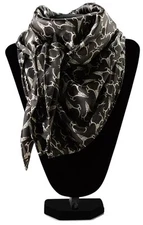 Ariat Western Wild Rag Silk Scarf Unisex Deer Skull Black A0900001