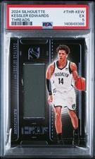 Panini 2024-25 Silhouette Kessler Edwards Threads Memorabilia #THR-KEW PSA 5