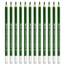 12Pcs Watercolor Pencil for Coloring, Drawing, Painting, Green