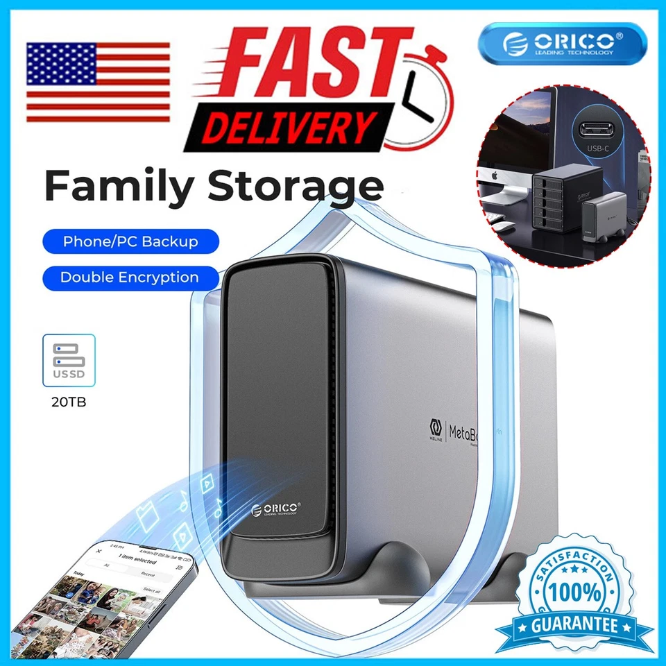 ORICO MetaBox NAS Storage Personal Media Center 3.5 in HDD Networkable Enclosure