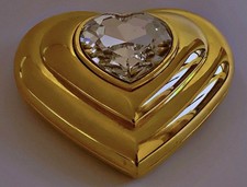 Poudrier pavé de cristal YVES SAINT LAURENT by Robert Goossens Vintage 1990s YSL