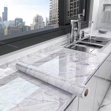 3M Thick Marble Wallpaper Kitchen Bathroom Waterproof Self-adhesive Wall Sticker
