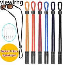 1-5PCS Neck Strap Sport Sunglass Eyeglass Read Glasses Cord Lanyard Holder Black